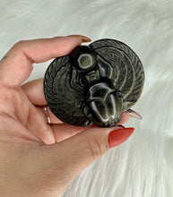 Load image into Gallery viewer, Scarab Crystal Carving (flat back)
