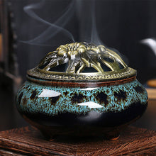 Load image into Gallery viewer, Incense Cone Burner Bowl (3 in.) - Blue

