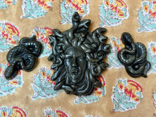 Load image into Gallery viewer, Medusa Carving - Goldsheen Obsidian
