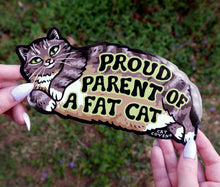 Load image into Gallery viewer, Fat Cat - Bumper Sticker
