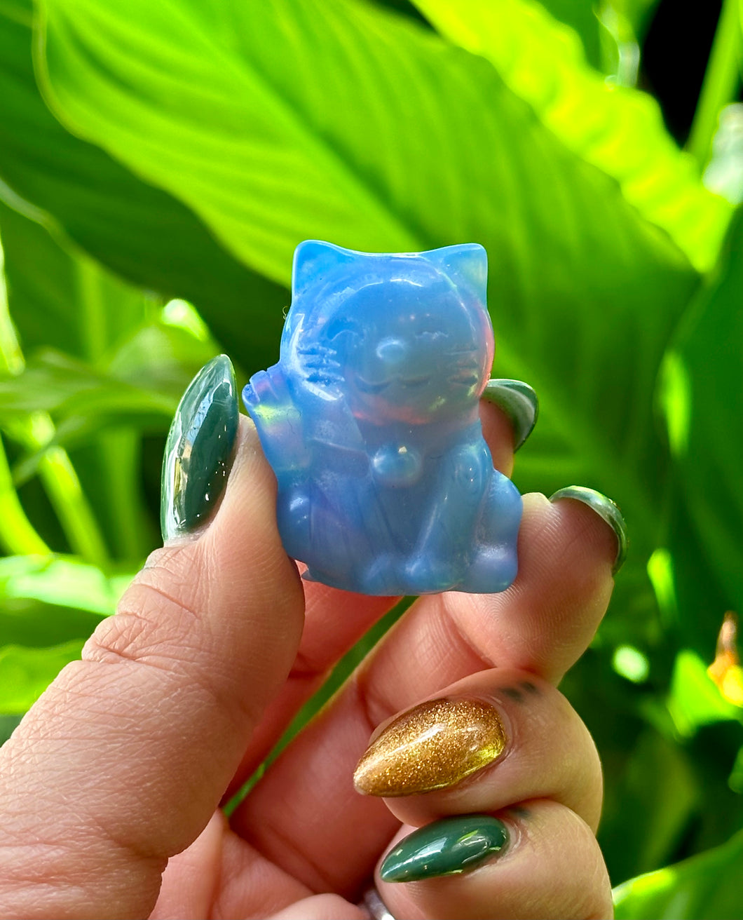 Lucky Cat Blue Opalite