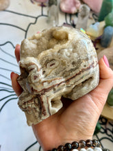Load image into Gallery viewer, Crazy Lace Agate Druzy Skull Jumbo
