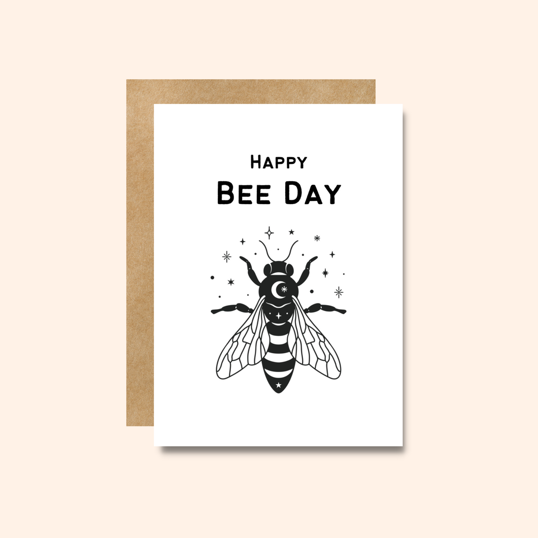 Happy Bee Day - Blank Greeting Card