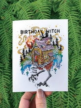 Load image into Gallery viewer, Birthday Witch - Baba Yaga Card - Chicken Hut
