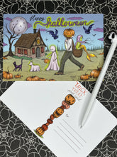 Load image into Gallery viewer, Happy Halloween! 4x6” postcard by Marybel Martin
