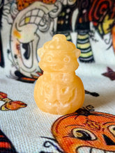 Load image into Gallery viewer, Orange Calcite Pumpkin Cat Jack-o’-lantern Kitty
