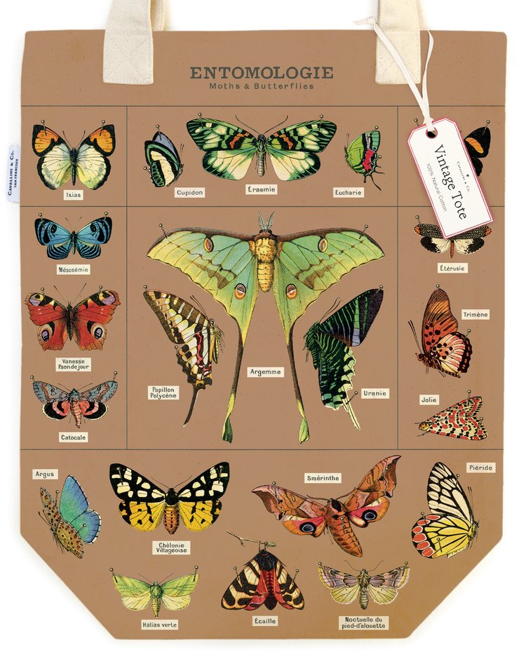 Entomologie Moths & Butterflies Tote Bag