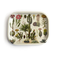 Load image into Gallery viewer, Small Metal Cactus Catchall Tray / Vintage Cacti Dish
