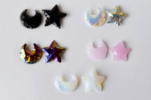 Load image into Gallery viewer, Flat Stars &amp; Moon Shaped Gemstone Arrowhead
