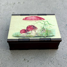 Load image into Gallery viewer, Wooden Matchbox • Agaric Toadstool
