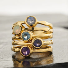 Load image into Gallery viewer, 18K VERMEIL GOLD WAVY RINGS
