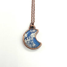 Load image into Gallery viewer, Petite Once in a Blue Moon Flower Agate Necklace
