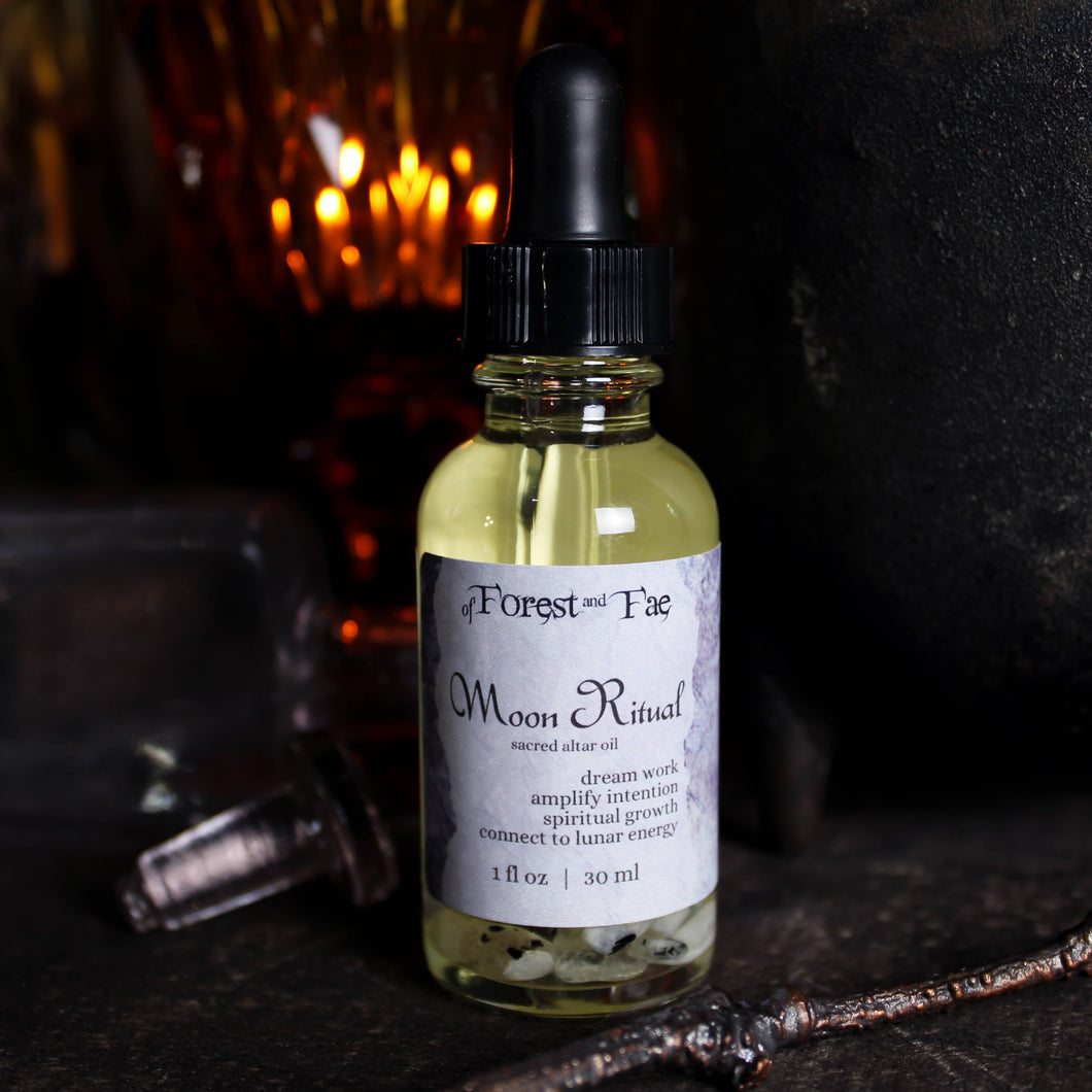 Moon Ritual • Sacred Altar Oil for Manifestation, Dream Work