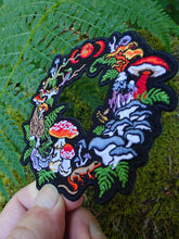 Load image into Gallery viewer, Mushroom Fairy Ring - Embroidered Patch Witchy PNW Bee Frog

