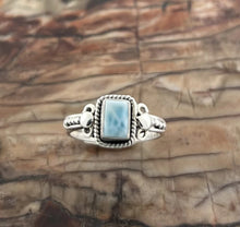 Load image into Gallery viewer, LARIMAR STERLING SILVER “ORION” RING
