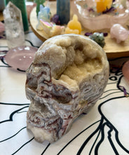 Load image into Gallery viewer, Crazy Lace Agate Druzy Skull Jumbo
