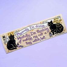 Load image into Gallery viewer, Tiny Witch Hat - Bumper Sticker
