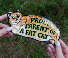 Load image into Gallery viewer, Fat Cat - Bumper Sticker
