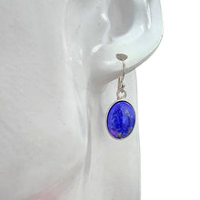 Load image into Gallery viewer, Lapis Sterling Silver Earrings On Hooks

