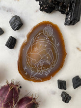 Load image into Gallery viewer, Scorpio Zodiac Symbol Agate Slices Astrology Sign
