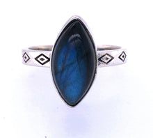 Load image into Gallery viewer, Labradorite “Midnight Reverie” Sterling Silver Ring
