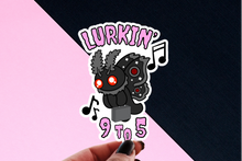 Load image into Gallery viewer, Kawaii Mothman Sticker - Lurkin 9 to 5 Pastel Goth
