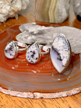 Load image into Gallery viewer, Dendritic Opal Sterling Silver Rings
