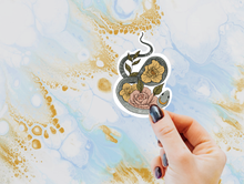 Load image into Gallery viewer, Floral Snake Sticker
