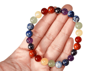 Load image into Gallery viewer, 7 Chakra w/ hematite Bracelet
