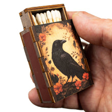 Load image into Gallery viewer, Wooden Matchbox • Raven
