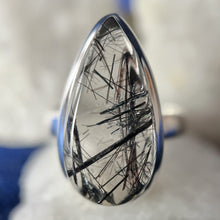 Load image into Gallery viewer, Tourmalated Quartz Sterling Silver Rings
