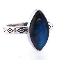 Load image into Gallery viewer, Labradorite “Midnight Reverie” Sterling Silver Ring
