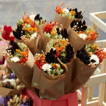 Load image into Gallery viewer, Dark Amber Dried Flower Bouquet | Fall &amp; Samhain Home Decor
