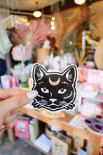 Load image into Gallery viewer, Spooky Kitty Black Cat Sticker
