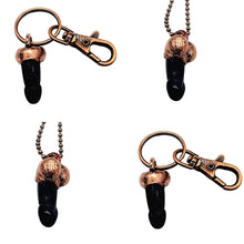 Load image into Gallery viewer, Blue Goldstone Lil’ Pecker Necklace
