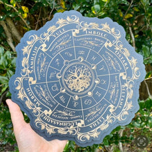 Load image into Gallery viewer, Wheel of the Year Functional Altar Calendar (Ornate Design)
