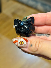 Load image into Gallery viewer, 3rd Eye Cat Head Crystal Carvings
