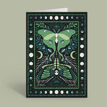 Load image into Gallery viewer, As above so below Moths Greeting Card
