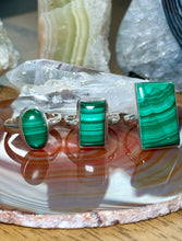 Load image into Gallery viewer, Malachite Sterling Silver Rings
