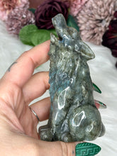 Load image into Gallery viewer, Labradorite Wolf Carving
