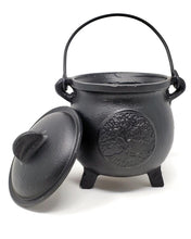 Load image into Gallery viewer, Cast Iron Cauldron with Lid
