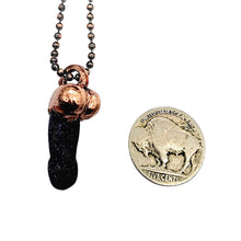 Load image into Gallery viewer, Blue Goldstone Lil’ Pecker Necklace

