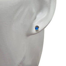 Load image into Gallery viewer, Assorted Gemstones Tiny Sterling Silver Stud Earrings
