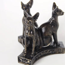 Load image into Gallery viewer, Egyptian Sphynx Cat Resin Sphere Stand
