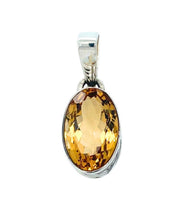 Load image into Gallery viewer, Citrine “Success” Sterling Silver Pendant
