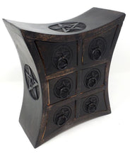 Load image into Gallery viewer, Wooden Pentacle 6 Drawer Chest
