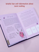 Load image into Gallery viewer, Linen Hardcover Tarot Workbook: Mystical edition - Cosmic Valeria
