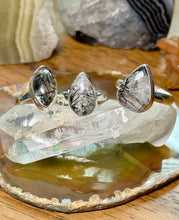 Load image into Gallery viewer, Tourmalated Quartz Sterling Silver Rings

