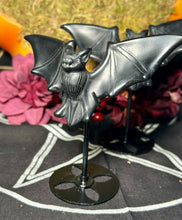 Load image into Gallery viewer, Obsidian Bat with Stand
