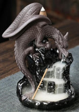 Load image into Gallery viewer, Flying Dragon Backflow Cone Buner 6.5"H x 5"W
